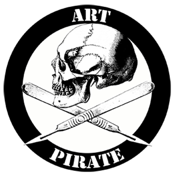 Art Pirate Logo, Collage Art